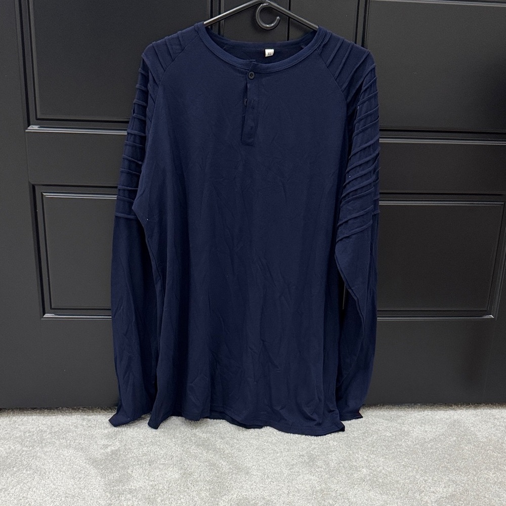 Men's Navy Long Sleeve Shirt